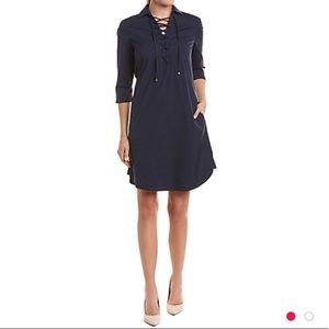 J. McLaughlin navy tunic dress